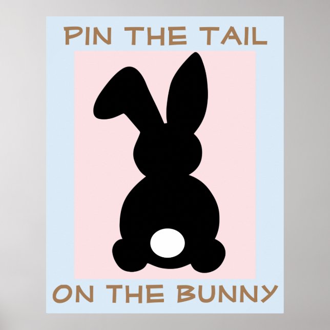 Pin The Tail On The Bunny Poster (Front)