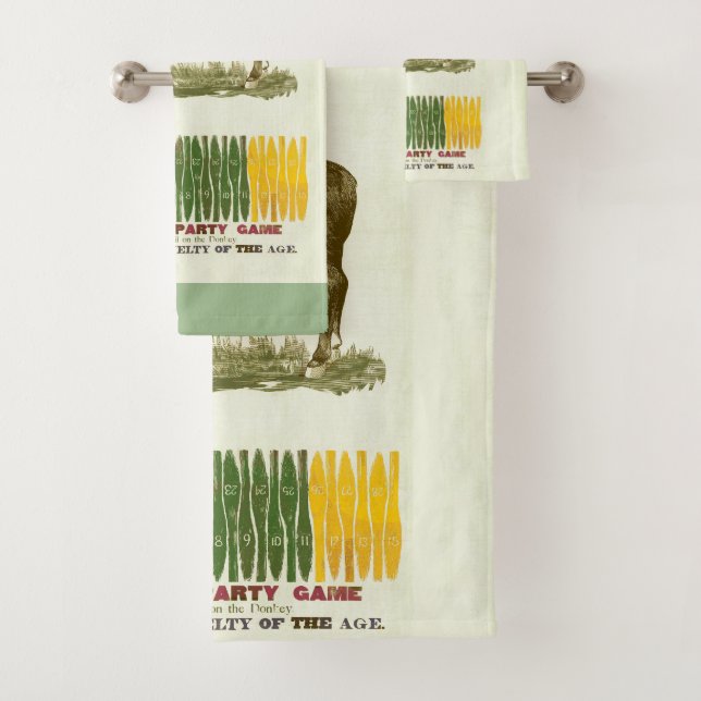 Pin the tail on the Donkey Bath Towel Set (Insitu)