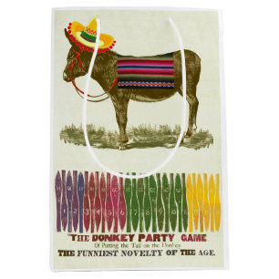 Pin the tail on the Donkey Medium Gift Bag