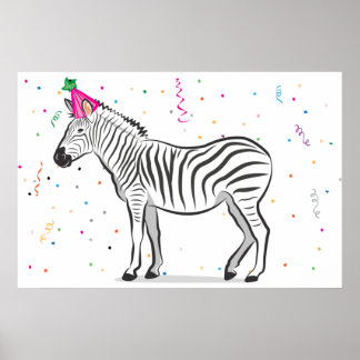 Pin the Tail on the Zebra (24x36) Poster