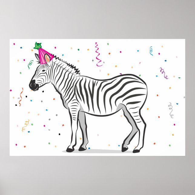 Pin the Tail on the Zebra (24x36) Poster (Front)