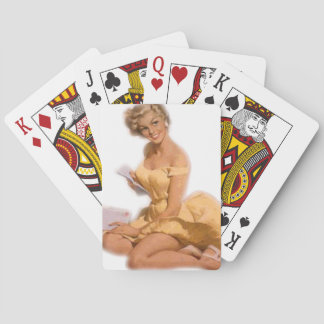 Pin Up Classie Blonde Playing Cards