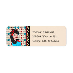 Pin-up Girl Address Labels