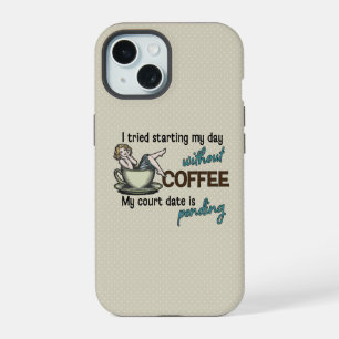Pin-up Girl Coffee Addict iPhone 15 Case