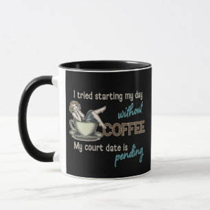 Pin-up Girl Coffee Addict Mug