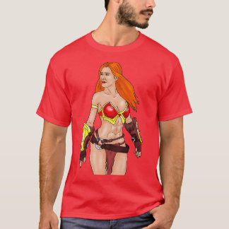 Pin Up Girl Fantasy Warrior T-Shirt