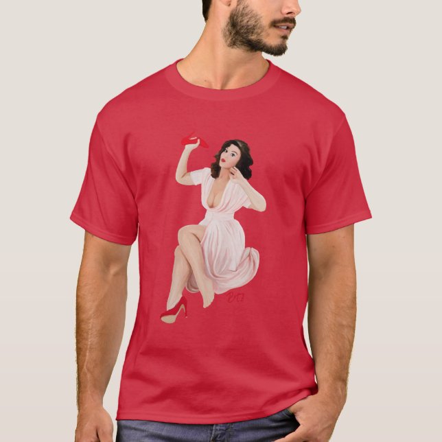 Pin-up Girl, Ouch, it aches! T-Shirt (Front)