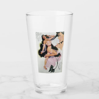 PIN UP GIRL PINT GLASS