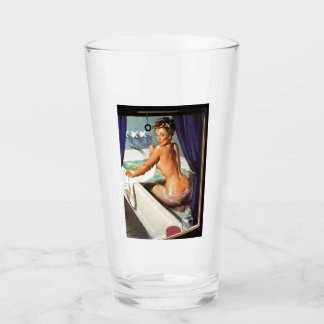 PIN UP GIRL PINT GLASS