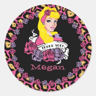 Pin-up Girl, Rock-a-Billy, Thank you Stickers