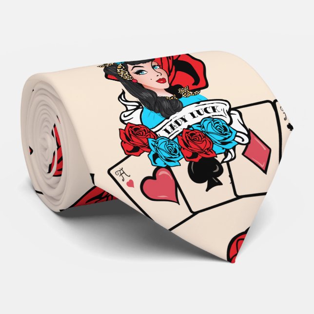 Pin-up Girl, Rock-A-Billy Tie (Rolled)