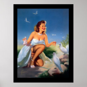 Pin-Up  Girl Vintage poster
