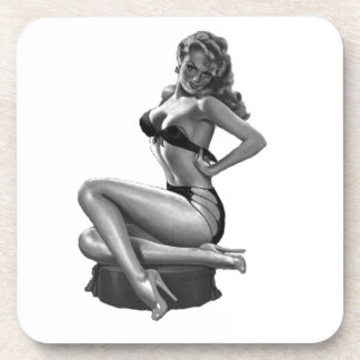 Pin-Up Glamour Girl Coaster