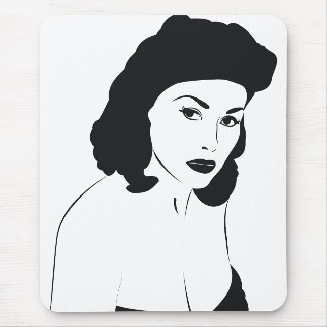 Pin Up Mouse Mat (Front)