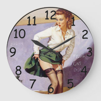 Pin Up School Teacher Clock