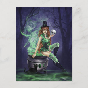 Pin-Up Witches - Jinxed Postcard
