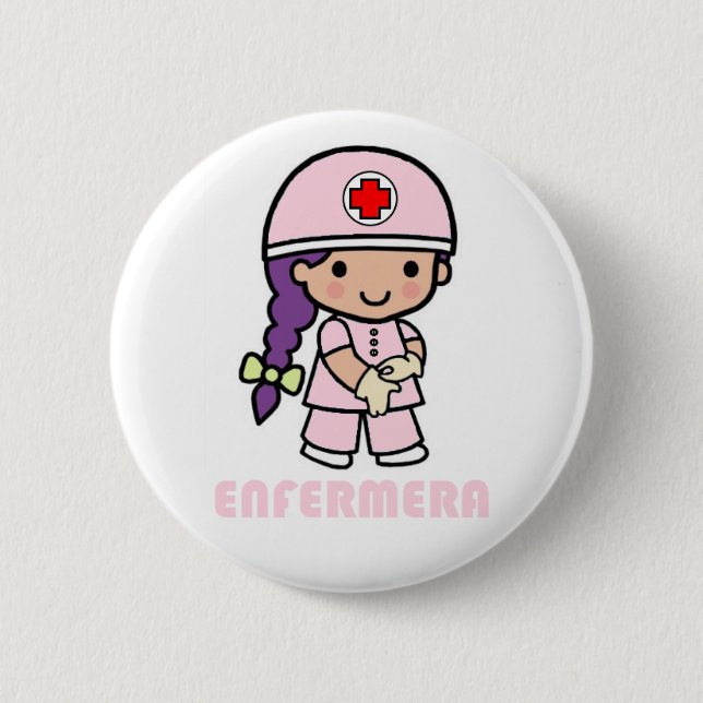 Pin with Nurse Drawing (Front)
