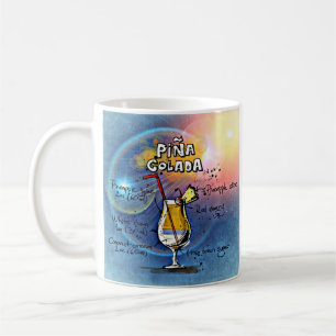 Pina Colada Cocktail (#5 of 12 Drink Recipe Sets) Coffee Mug