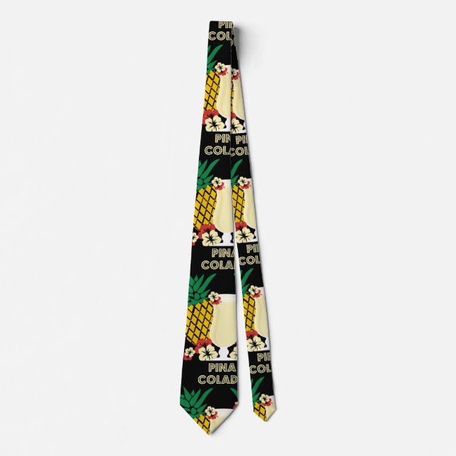 Piña Colada Cocktail Drink   Tie (Front)