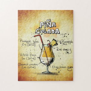 Pina Colada Cocktail Jigsaw Puzzle
