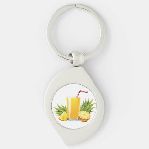 Pina Colada cocktail Key Ring