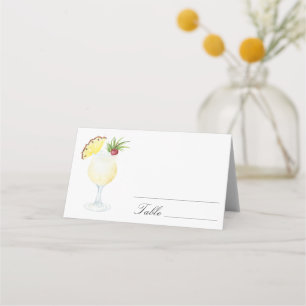 Pina Colada Cocktail - wedding place cards