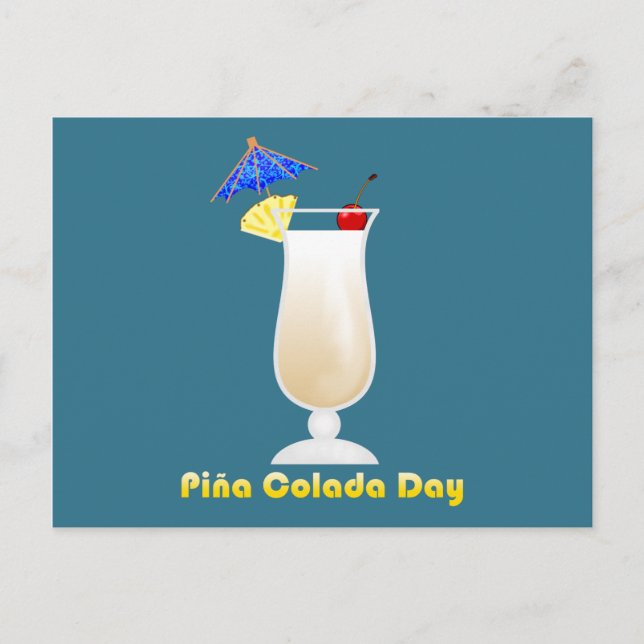 Piña Colada Day Postcard (Front)