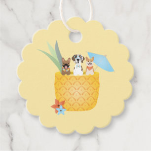 Pina Colada Pineapple Dogs Favour Tags