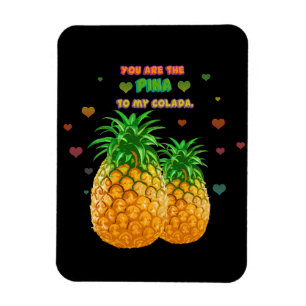 Pina Colada Pineapple Magnet