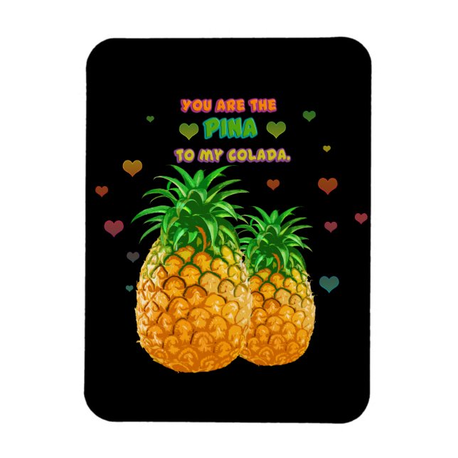 Pina Colada Pineapple Magnet (Vertical)