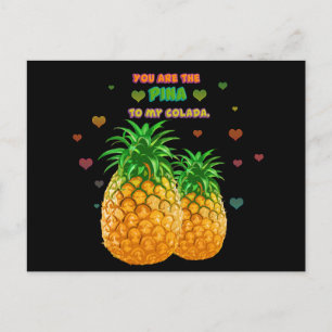 Pina Colada Pineapple Postcard