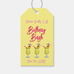 Piña Colada Puerto Rican Pineapple Cocktail Party Gift Tags