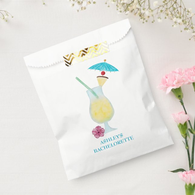 Piña Colada Tropical Wedding Bridal Shower  Favour Bags (Sealed)