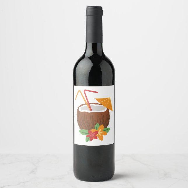 Pina Colada Wine Label (Front)