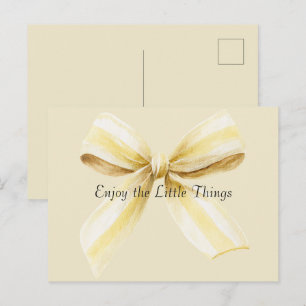 Pina Colada Yellow Bow Postcard
