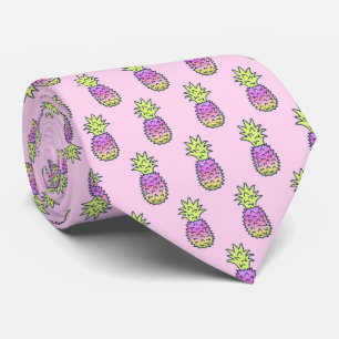 Pina Colata Hawaiian Pineapple Two-Sided Printed Tie