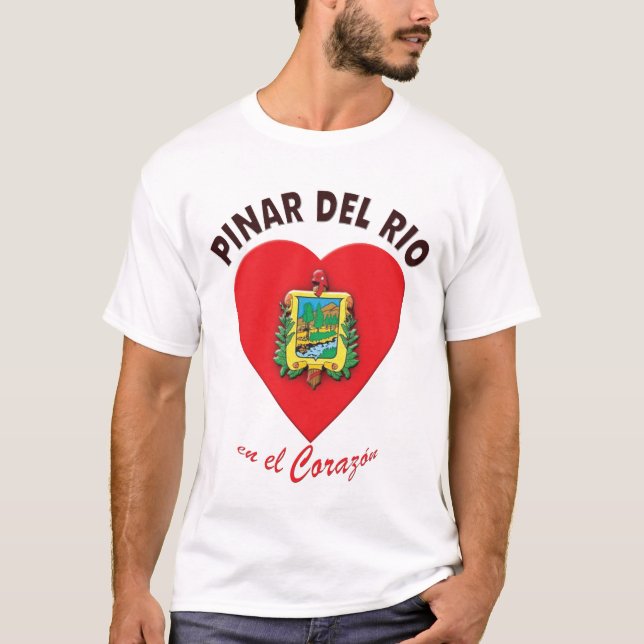 Pinar del Rio en el Corazón T-shirt (Front)