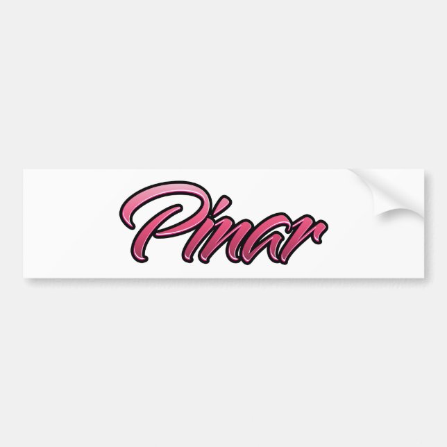 Pinar faded pink Aufkleber Sticker (Front)
