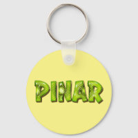 Pinar Name Kiwi Design Keychain