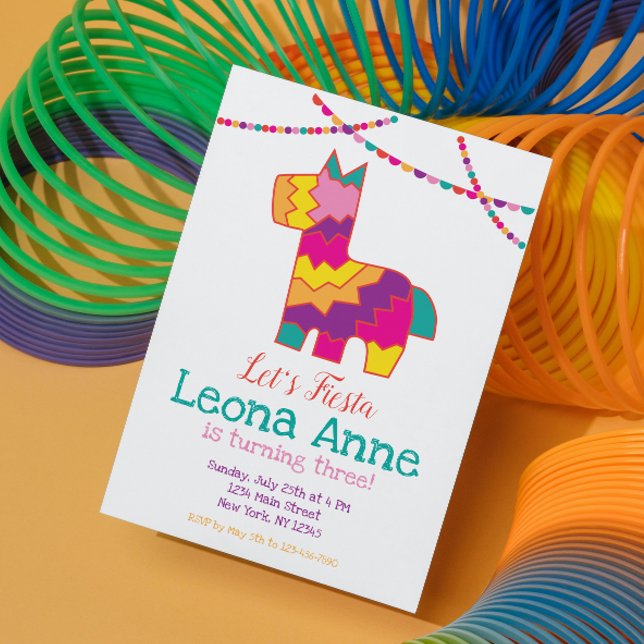 Pinata Fiesta Birthday Invitation Piñata (Creator Uploaded)