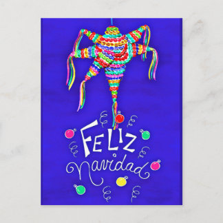 Piñata Mexican Christmas Postcard