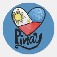 Pinay Philippines Flag Heart Filipina