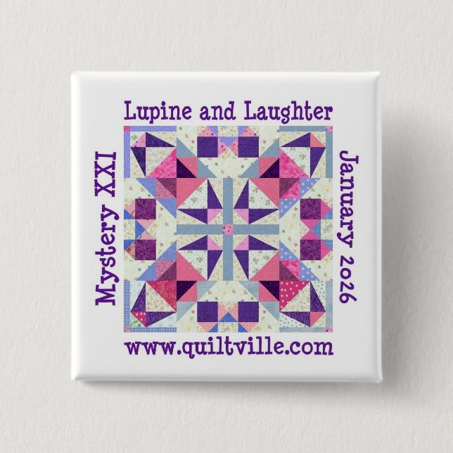 Pinback Button for Lupine and Laughter (Front)