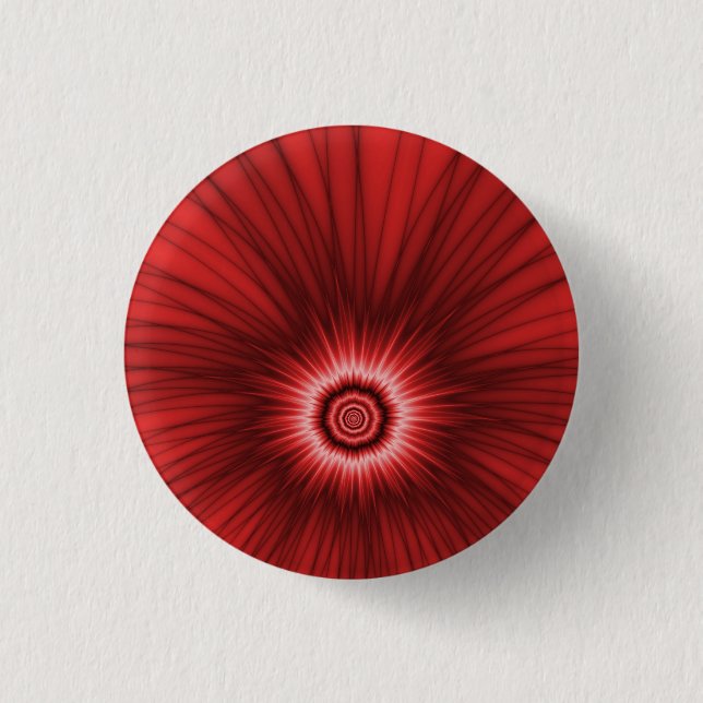 Pinback Button   Red Explosion (Front)