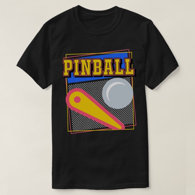 Pinball 80s T-Shirt (Design Front)