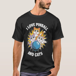 Pinball and Cats 90s Nostalgia Pinball Wizard Pet T-Shirt