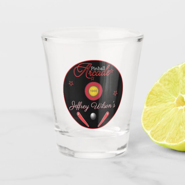 Pinball Arcade Drinkware Shot Glass (Front)