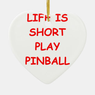 pinball ceramic tree decoration