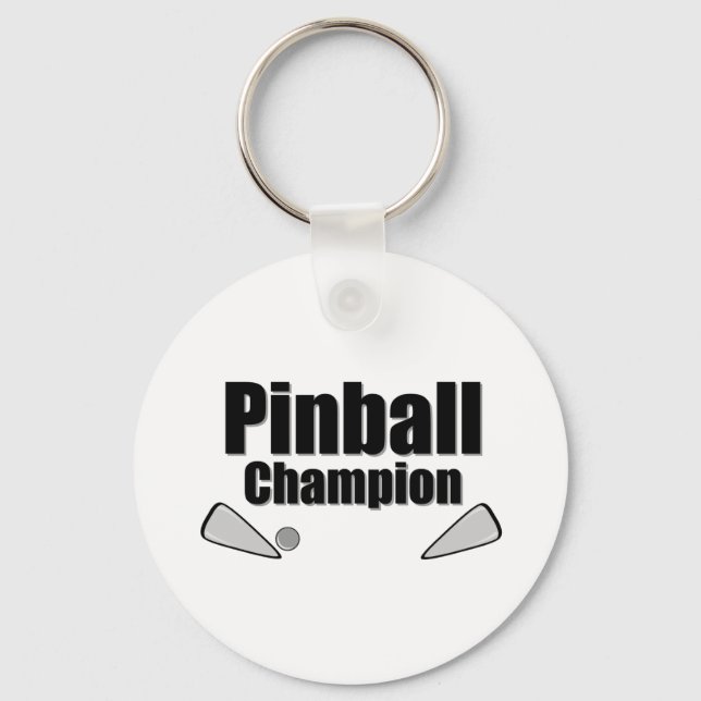 Pinball Champion Key Ring (Front)