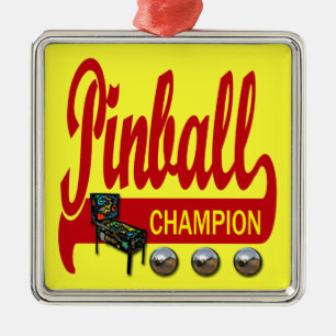 Pinball Champion Metal Tree Decoration